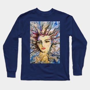 Portrait of a Mermaid Long Sleeve T-Shirt